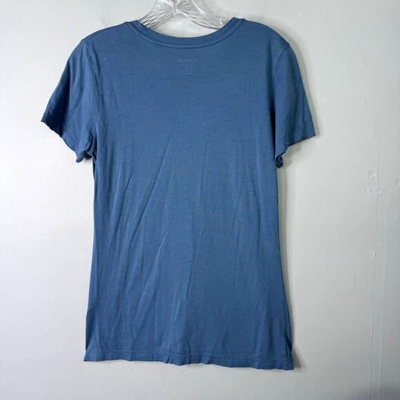 Hurley Hawaii Hibiscus Tropical Flower Graphic Blue T-Shirt Juniors's Size L - Picture 9 of 11